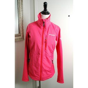 Columbia Omnia Shield Zip Up Fleece Sweater Pink